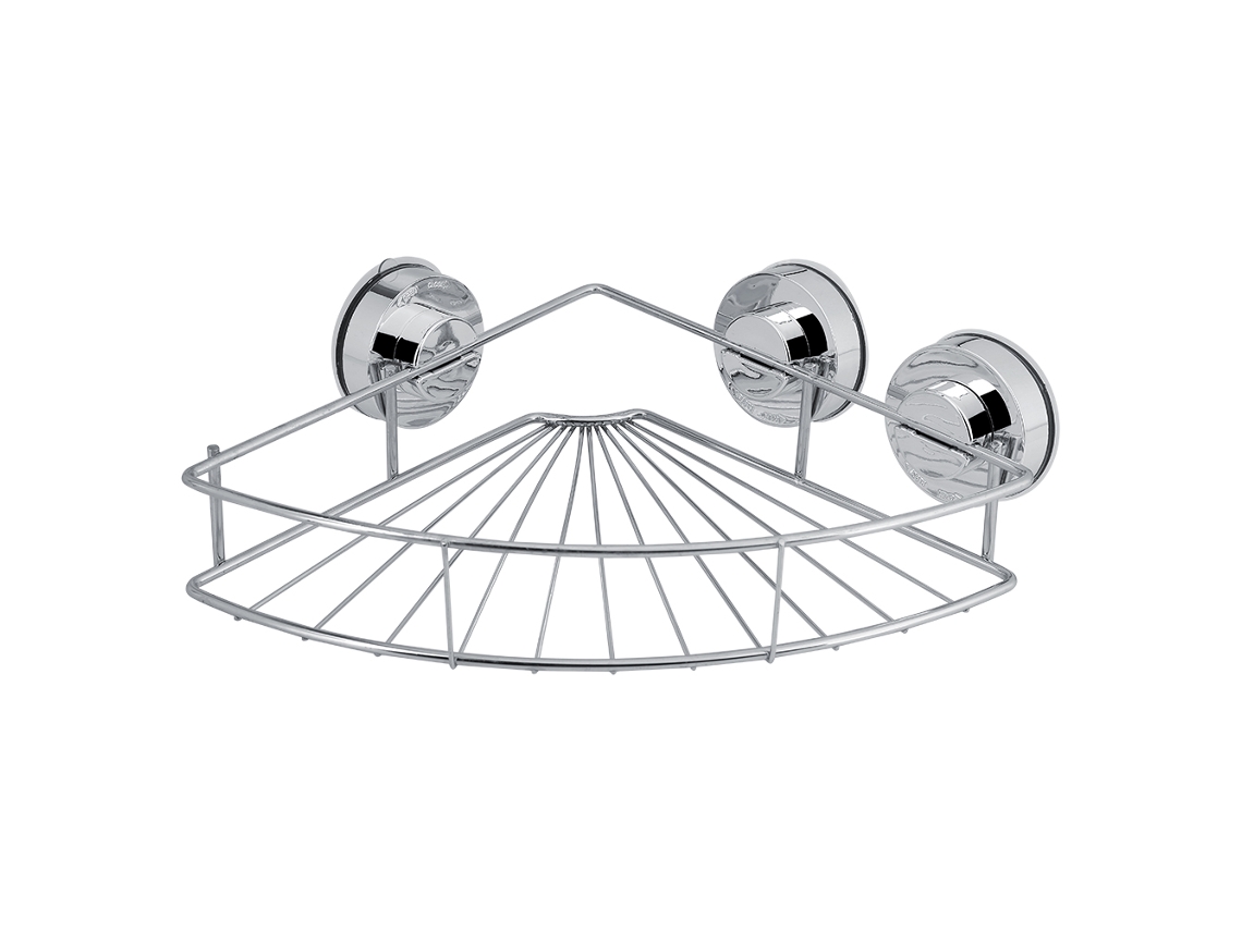 Estante De Ducha De Acero Inoxidable Con Soporte De Vacío Para Almacenamiento En Baño Y Cocina.