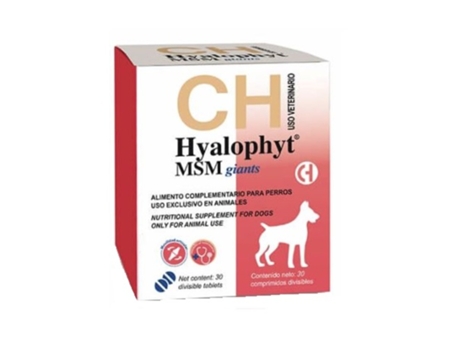 CHEMICAL IBERICA Hyalophyt Msm Giants Condroprotetor para cães de raças gigantes 30 comprimidos