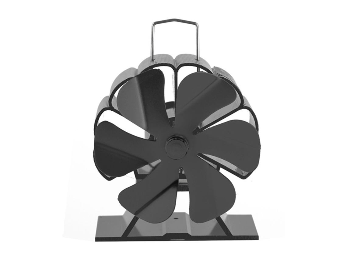 Ventilador Térmico De 6 Aspas, Silencioso, Para Estufas De Leña, Gas Y Pellets, Distribuye El Calor Rápidamente.