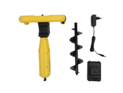 Barrena eléctrica para excavar hoyos, recargable, 320 RPM, alta eficiencia, uso intensivo, inalámbrica, enchufe UE 100