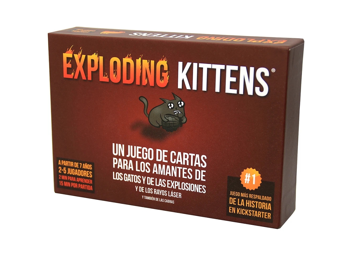 Asmodee Exploding Kittens: Un Juego De Cartas En Español Apto Para 2 A 5 Jugadores.