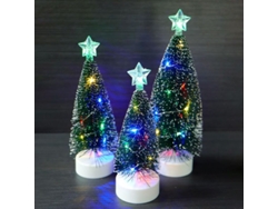 3 Árboles De Navidad Mini Con Luces Led Artificiales Para Mesa Decoración De Fiesta Navideña