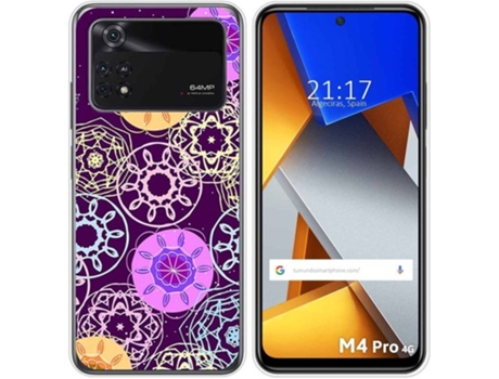 Carcasa para Xiaomi Poco M4 Pro 4G TUMUNDOSMARTPHONE Dibujos Radial Multicolor