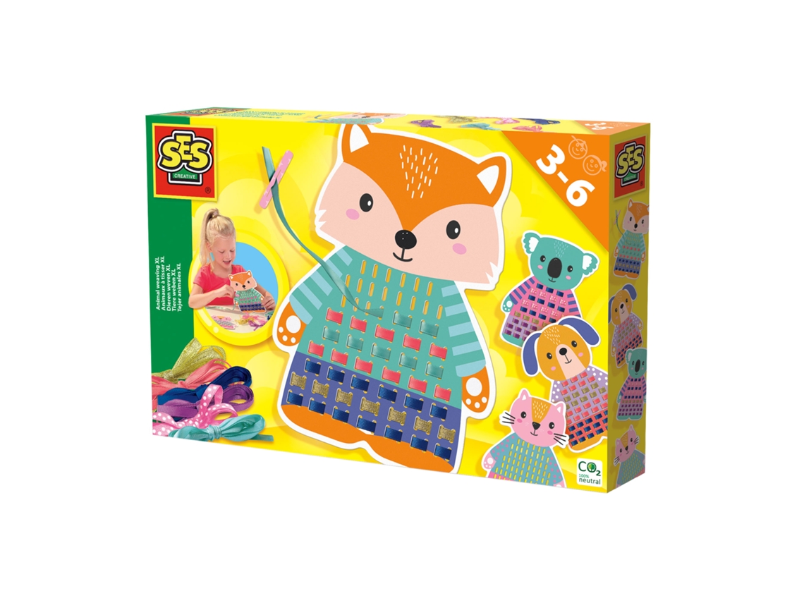 Juego Criativo SES Animal Tejiendo Xl con Cinta I Learn 14025 (Edad Mínima Recomendada: 3 años)
