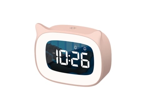 Bonito reloj despertador con luz nocturna despertador para niños regalos de reloj de mesa ELKUAIE