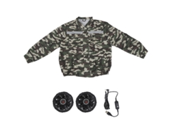 Jaqueta De Vento Com Cooler 3 Velocidades Camuflagem Leve Respirável Roupa Com Ar Condicionado Verão