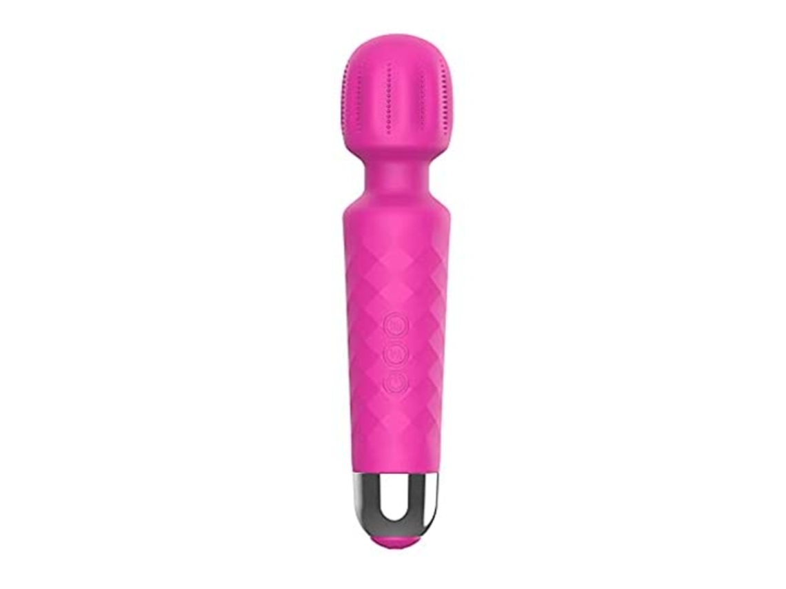 Varita de masaje vibratoria Yizhood, rosa