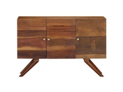 Aparador | Mueble De Comedor | Buffet De Madera Maciza Reciclada Marrón 110x30x75 Cm Wsd981415