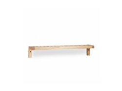 Relaxdays Estante De Pared, Flotante, Mueble De Madera, Baño Cocina, Multiusos, 10 X 60 X 12,5 Cm, 1 Ud., Marrón