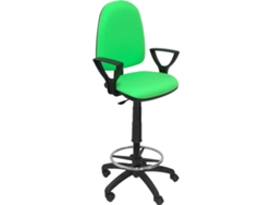 Silla de Escritorio Alta PIQUERAS Y CRESPO Ayna Verde Pistacho (Brazos fijos - Tejido)
