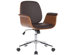 Silla de oficina Kemberg walnuss/braun CLP