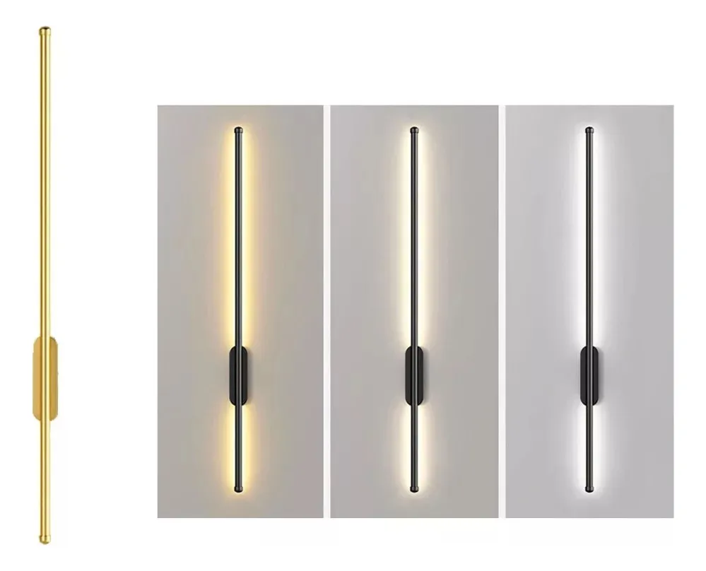 Nuevo | Lámpara de pared LED dorada recargable. No requiere instalación. Vayotoy