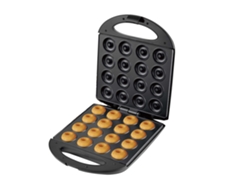 SFUSHOS Máquina grande para hacer donas de doble cara con 16 orificios para panqueques, pasteles y desayunos, 220 V, enchufe europeo.