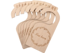 Separador Armario 7 Piezas Fabricado Material Sintético Madera Organizador Protege Manos Prendas Madres Bebé