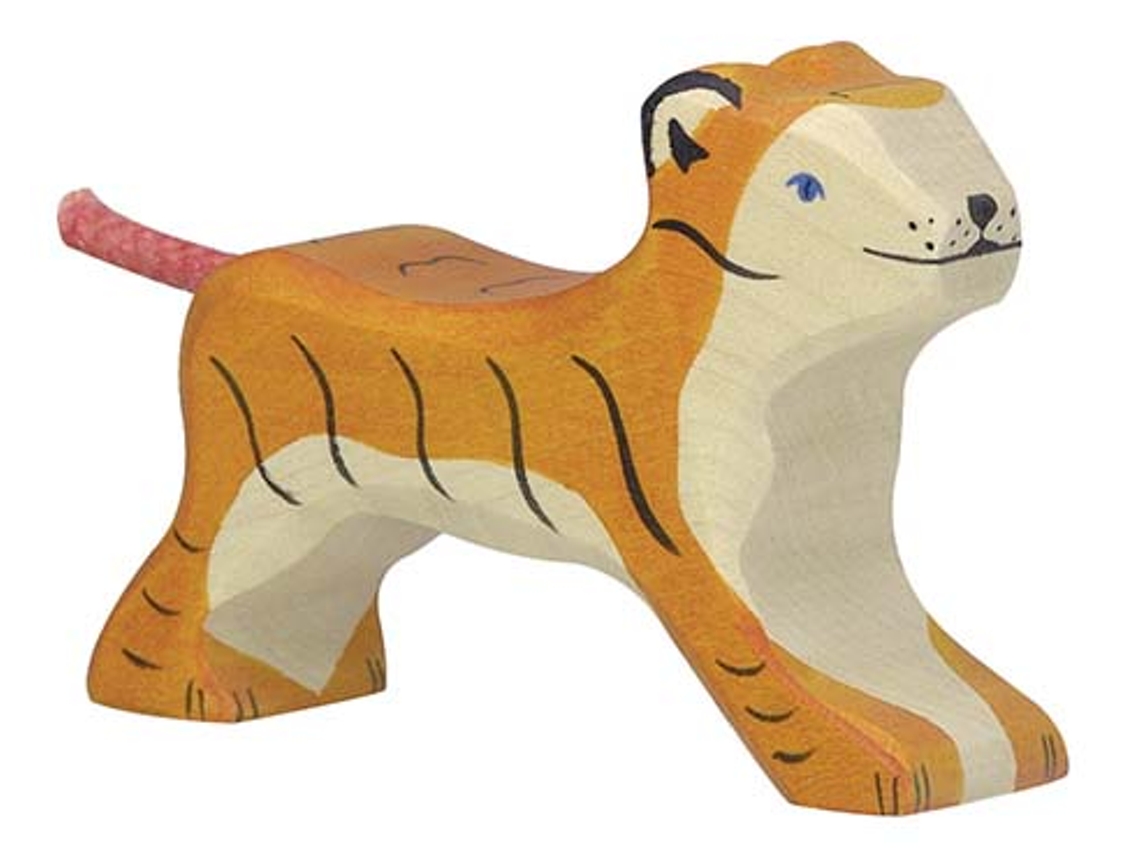 Figuras de Acción HOLZTIGER (Madera - Naranja - 10 x 2,3 x 7 cm)