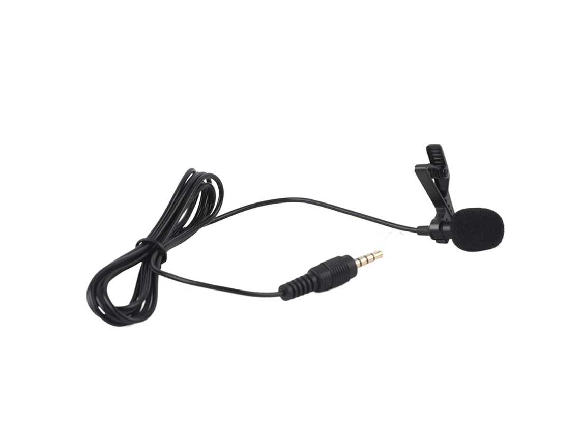 Micrófono De Solapa De Condensador Con Clip Y Cable De 3,5 Mm Para Grabación Manos Libres Y Discursos.