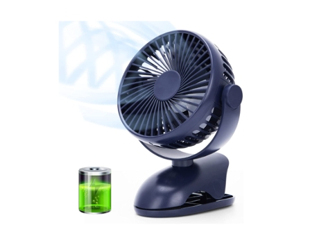 Ventilador para cochecito con mini ventilador, ventiladores de escritorio portátiles recargables de 3600 Mah, ventiladores de escritorio personales...