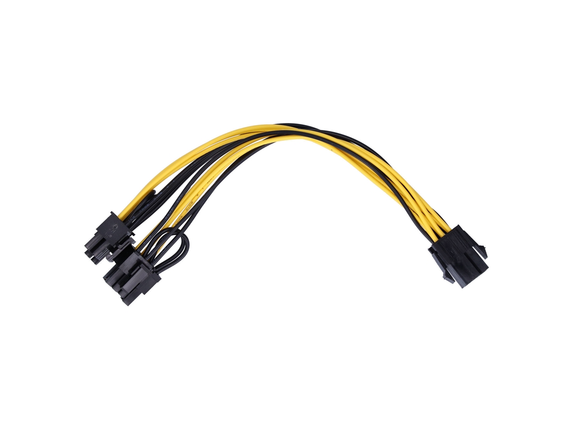 5 Piezas Cable De Alimentación Para Gpu 6pin A Doble 8pin 6+2 18awg Conector Gráfico