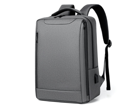 Mochila De Negocios Mochila De Computadora Impermeable para Hombres Mochila Escolar para Estudiantes De Tela Oxford De Gran Capacidad-Gris