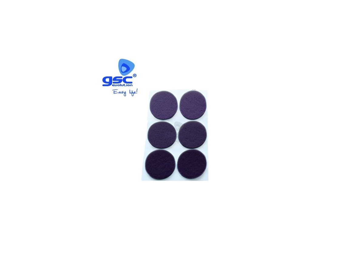 Set 6 Fieltros Adhesivos Redondos Ø30mm Marron Gsc 003802760