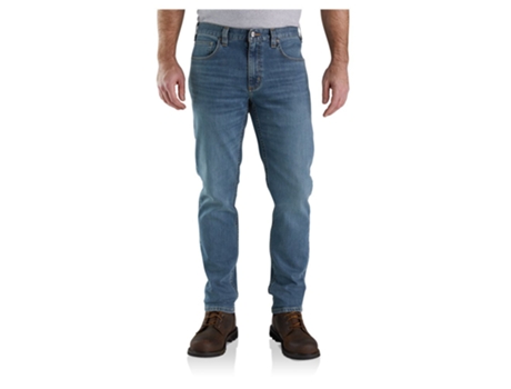 Calça CARHARTT Jeans De Ajuste Relaxado Rugged Flex Stretch Low Rise Azul 34 / 32