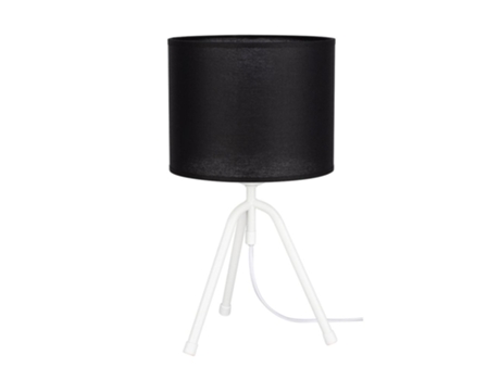 Lámpara de mesa tami 1xe27 max.60W blanco / blanco PVC / negro