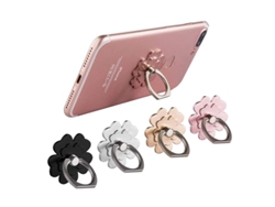 Soporte De Anillo Giratorio 360° Linjou Para Teléfonos Móviles Con Diseño Floral - 4 Unidades. Compatible Con Iphone Xs Max Xr X 8 7 Plus.