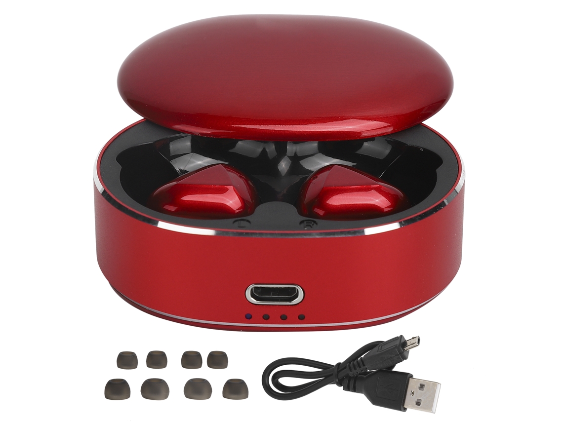 Auriculares Bluetooth 5.0 T50 Tws Con Reducción De Ruido Inteligente Y Control Táctil - Rojo