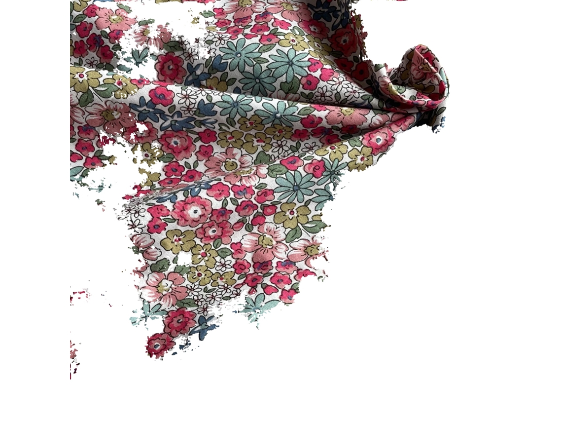 Tela, 100% algodón, estampado digital, rosa, 300x145cm