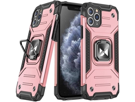 Carcasa iPhone 11 Pro LMOBILE con Anillo Rosa