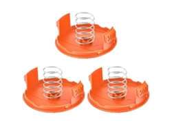 J9z Para Black Decker Gh400 Gh500 Gh600 3 Tapa De Carrete + 3 Resortes G5e Piezas Para Cortacésped, Rc-100-p