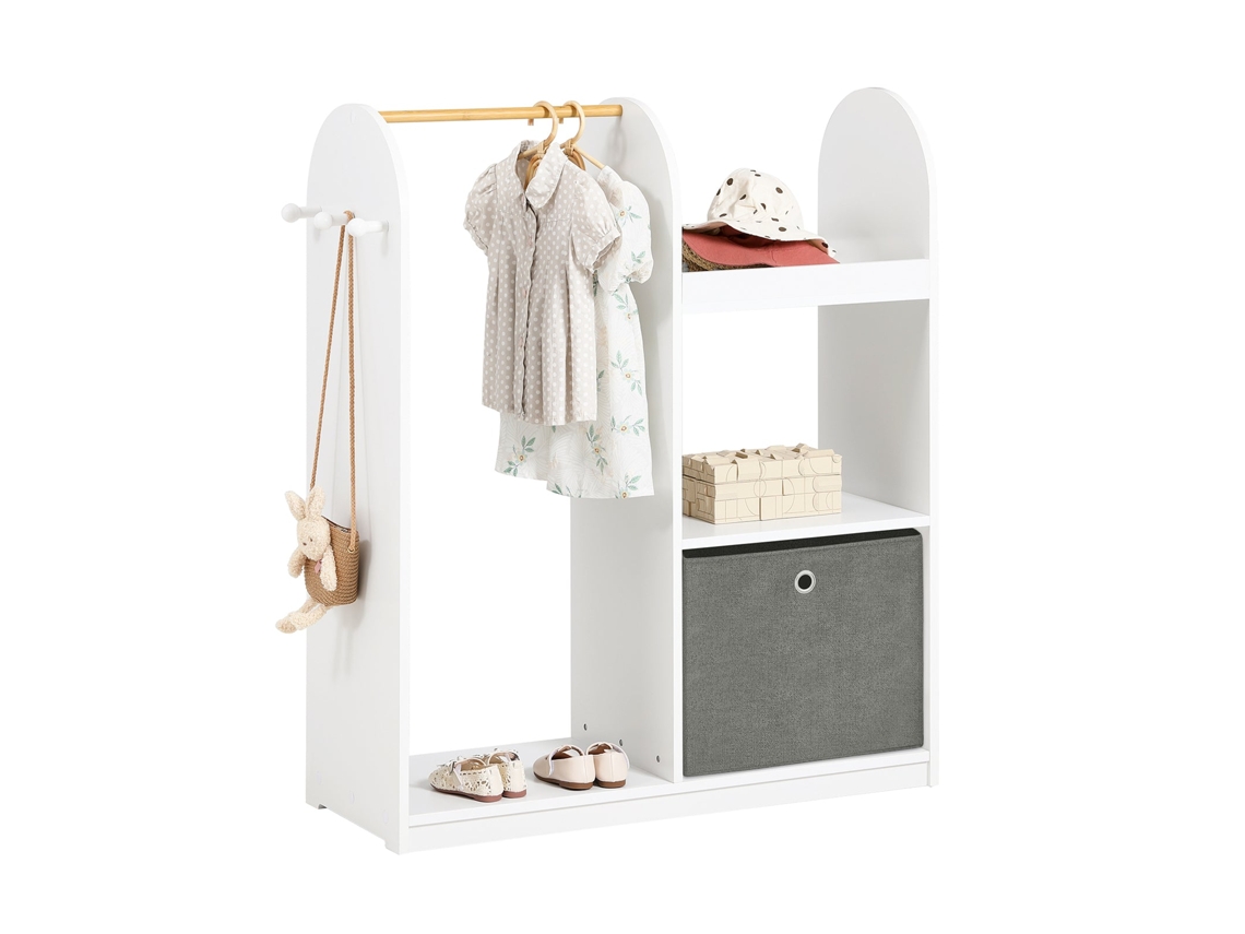 Organizador Para Juguetes y Ropa SOBUY KMB40-W (Blanco - 97x35x108 cm)