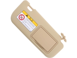 Parasol Automático Derecho Para Coche, Color Beige, Para El Lado Del Pasajero Con Espejo Retrovisor Integrado.