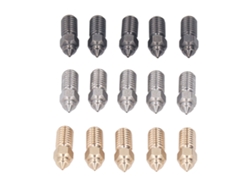 Kit de boquillas para impresora 3D, 0,4 mm, acero endurecido, latón, alto flujo, para Neptune