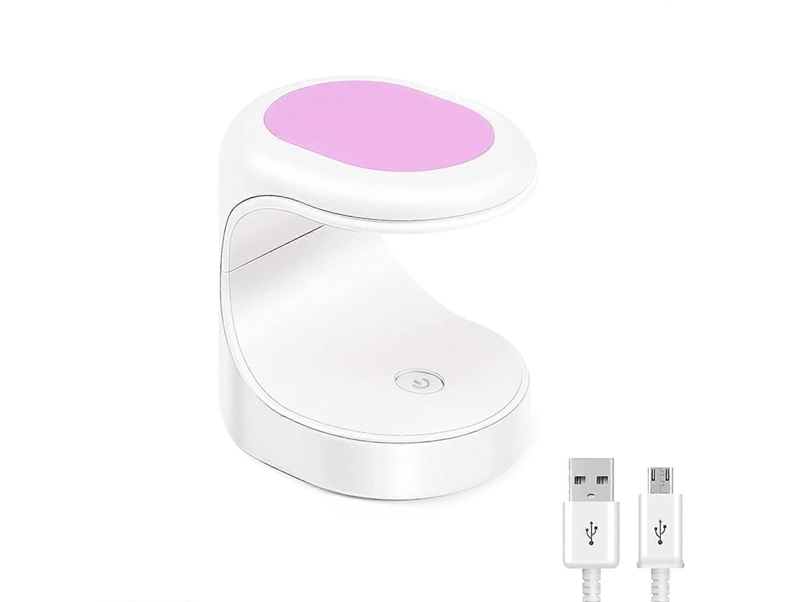 Lámpara UV para uñas, mini secador de uñas de 9 W, lámpara de gel USB portátil, secado rápido en 60 s, GOKOCO