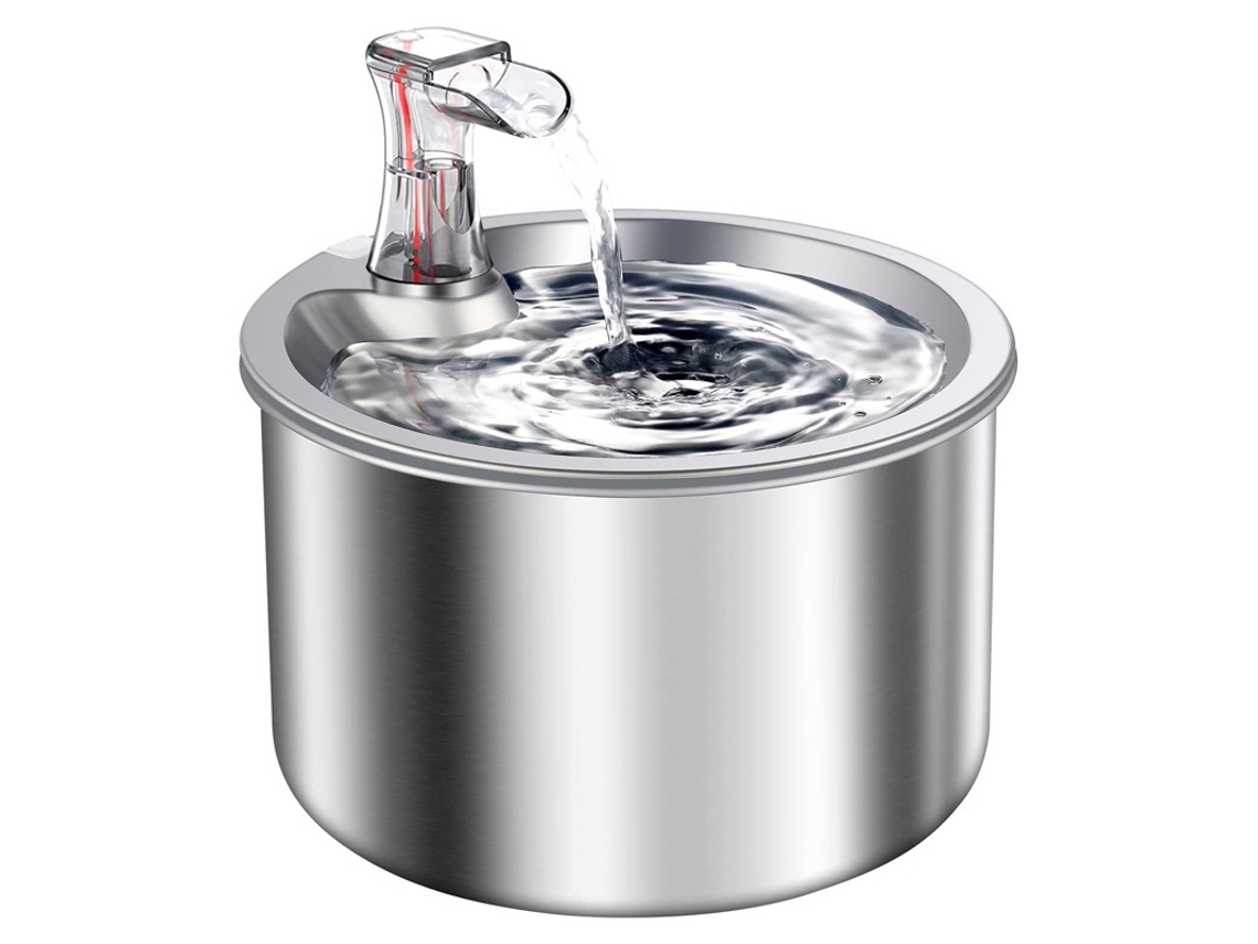Fuente De Agua Automática De Acero Inoxidable Para Perros Y Gatos*
