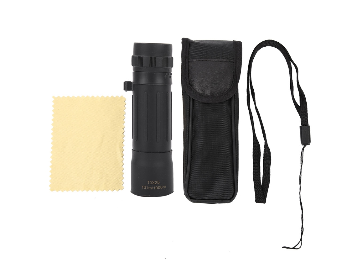 Mini monocular óptico HD 10x25 portátil para caza, acampada, conciertos y uso al aire libre.