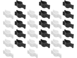 100 Clips Antifugas De Plástico Blanco Para Bombas De Cosméticos