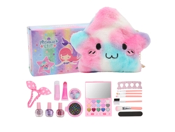 19pcs Set Maquillaje Niños Lavable Brochas Uñas Labial Rubor Juguete Jugar Fingir 2005k