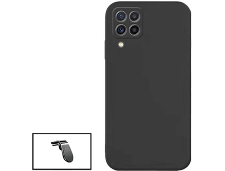 Kit Carcasa + Soporte Samsung Galaxy M32 PHONECARE Silicona Liquida