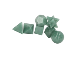 Kit De 7 Cristales De Chakras, Piedras Geométricas Semipreciosas Para La Sanación, La Meditación Y La Decoración.