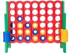Juego de Match Juego de Aritmético y Educación con 42 Anillos Gigantes y Controles Deslizantes para Niños y Adultos 120 x 42 x 104cm Verde y Rojo COSTWAY
