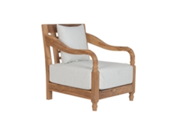 Sillon Teca Cojin Natural 70x75x85cm