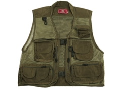 Danu26-chaleco De Pesca Con Multi Bolsillos Y Malla Ajustable Transpirable Chaleco Salvavidas Para Pesca (l)
