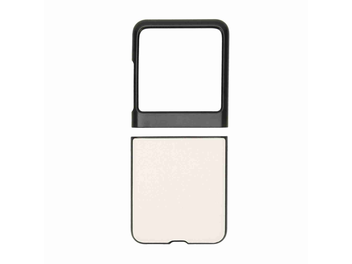 Capa Flip Para Motorola Razr 40 Ultra Anti-arranhões Anti-queda Capa Protectora Slim Tela Dobrável Preto E Branco