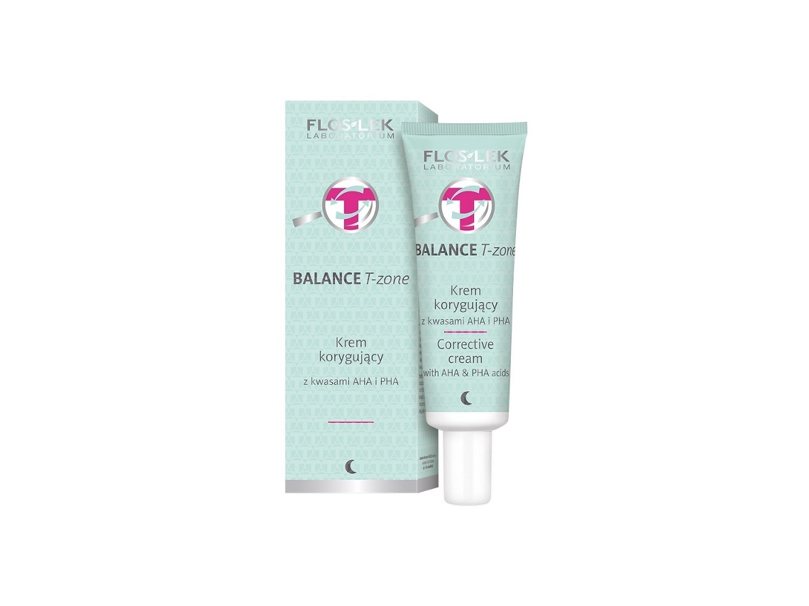 Crema correctora facial Flos Lek T Zone Balance Aha Pha, 50 ml Floslek