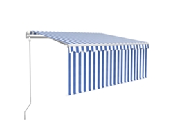 Toldo retráctil VIDAXL Azul Aluminio (3,5x2,5 m)