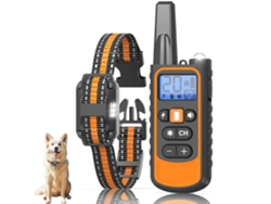 Collar Adiestramiento Un Receptor, Mando 3300 Pies, Cuatro Modos Pitido/vibración/descarga/luz Y Puntas Silicona Seguras.