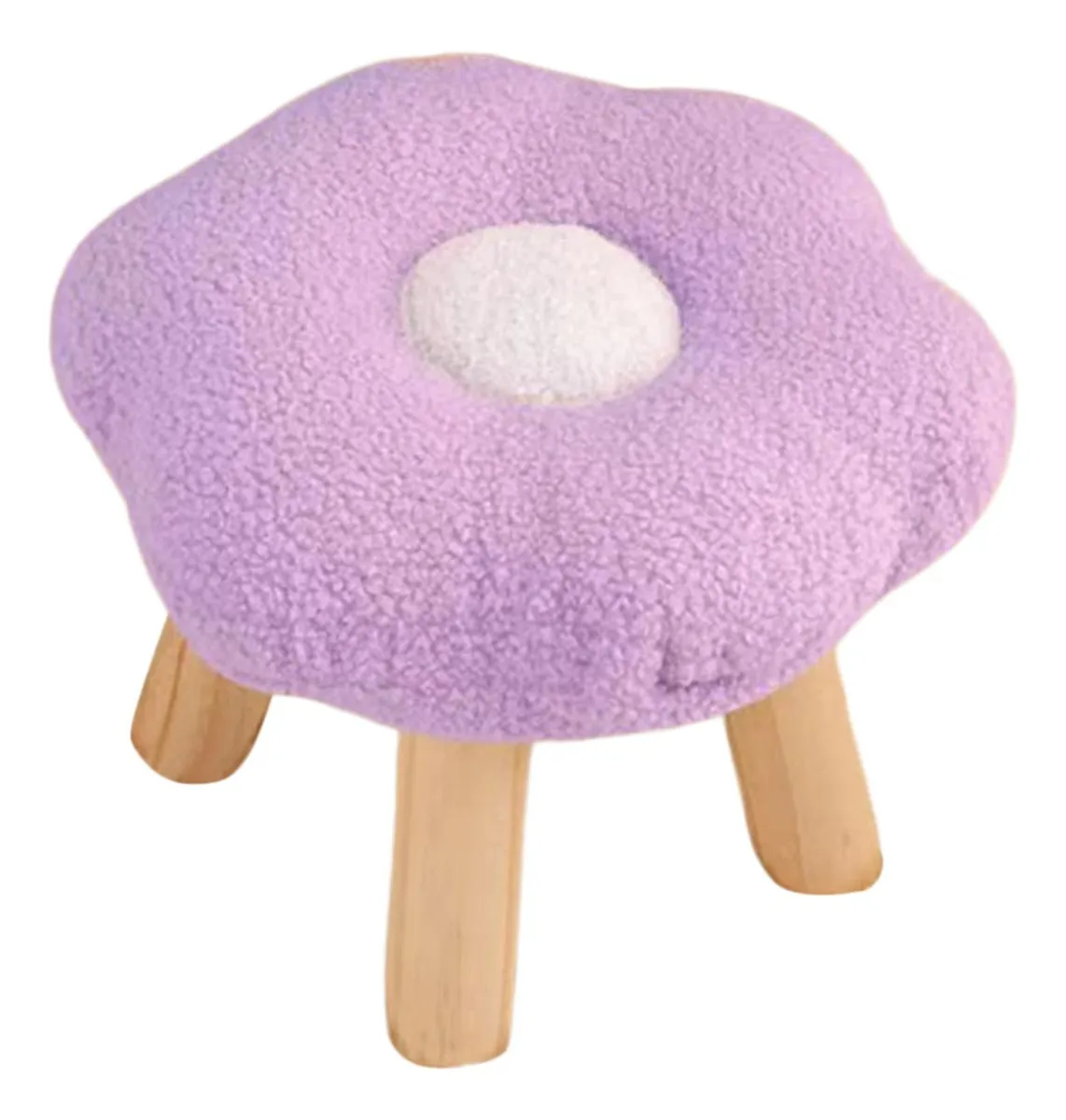 Banco otomano con forma de flor, Violetavayotoy