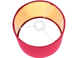 Pantalla De Lámpara De Escritorio De Terciopelo Rojo De 24 Cm Con Casquillo E27, Iluminación Suave, Elegante Decoración Para El Hogar.